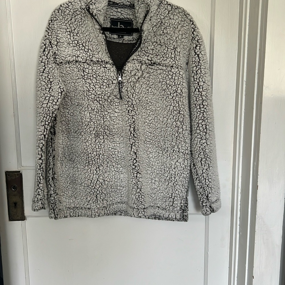 Cozy Gray Sherpa Jacket